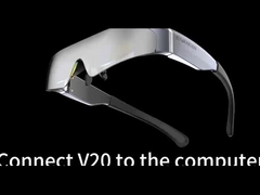 0.49 นิ้ว 1080P AR Smart Glasses 2000 Nits พร้อมอินเตอร์เฟซ HDMI