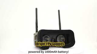 FPV Drone Goggles นิ้ว 8 ช่อง Bright Display