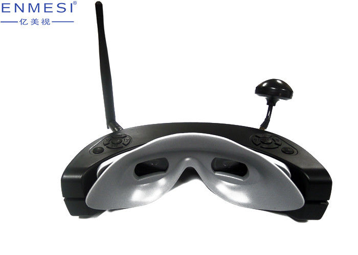 854 * 480 ความละเอียด 3D แว่นตาวิดีโอ FPV HDMI FOV 30 องศาพร้อมกล้องหน้า
