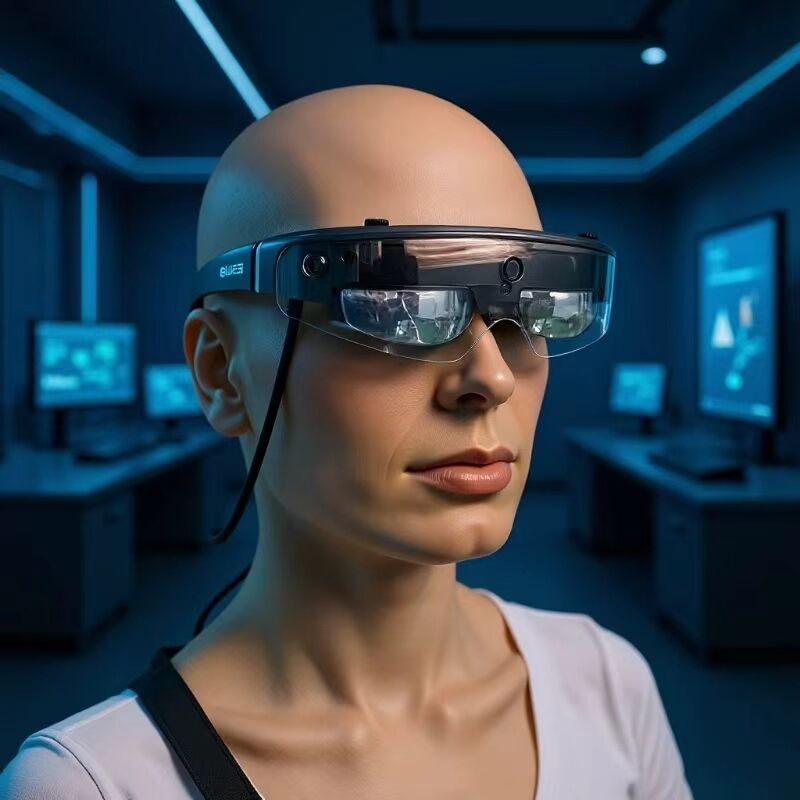 แว่นตาฉลาด OLED AR 1080P ที่มี FOV 43 ° และความสว่าง 3000 นิต สําหรับประสบการณ์ความเป็นจริงเพิ่มเติมที่น่าทึ่ง