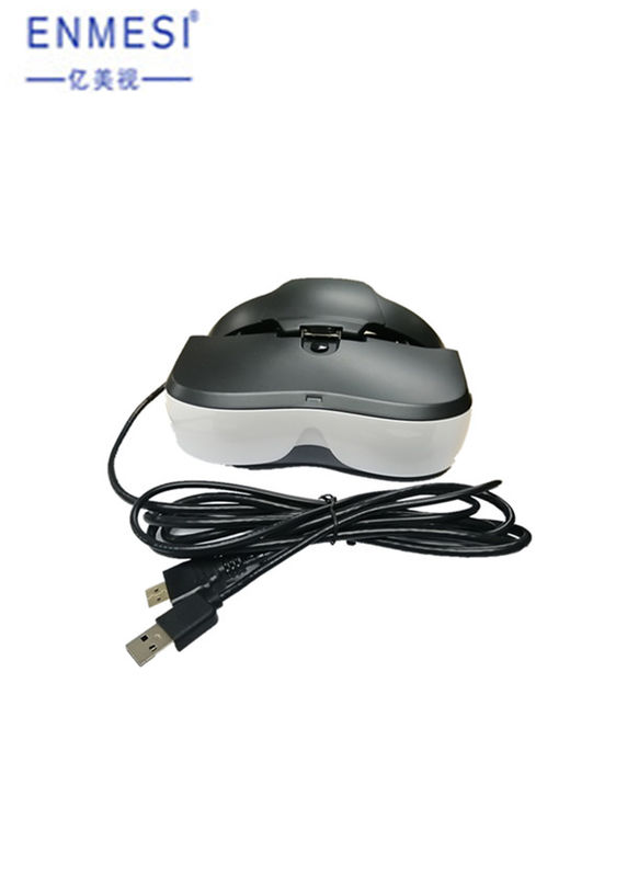 ปิดตา Optical Head Mounted Display อินพุต HDMI HD Double Display 50 ° FOV VR Helmet
