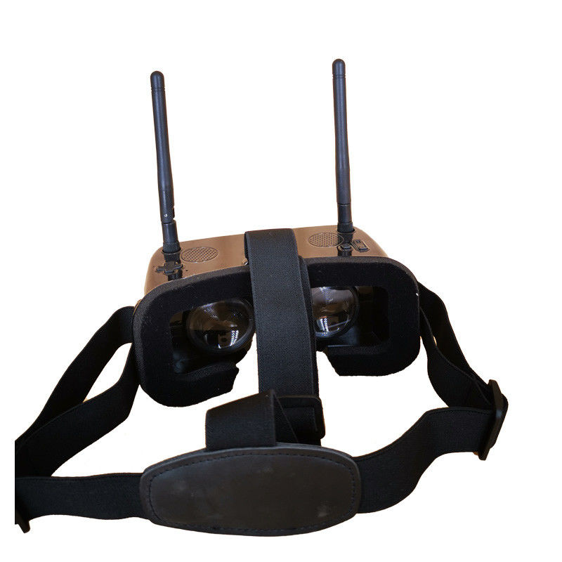 มินิ 2 นิ้วจอ 120 องศา FOV FPV แก๊กเกิล พร้อมเครื่องรับ 48CH และแบตเตอรี่ 1000mAh
