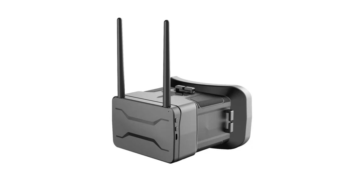 แว่นตา FPV สำหรับโดรนพร้อมหน้าจอ TFT ขนาด 4.3 นิ้ว, FOV 0-120 องศา, 48 ช่อง