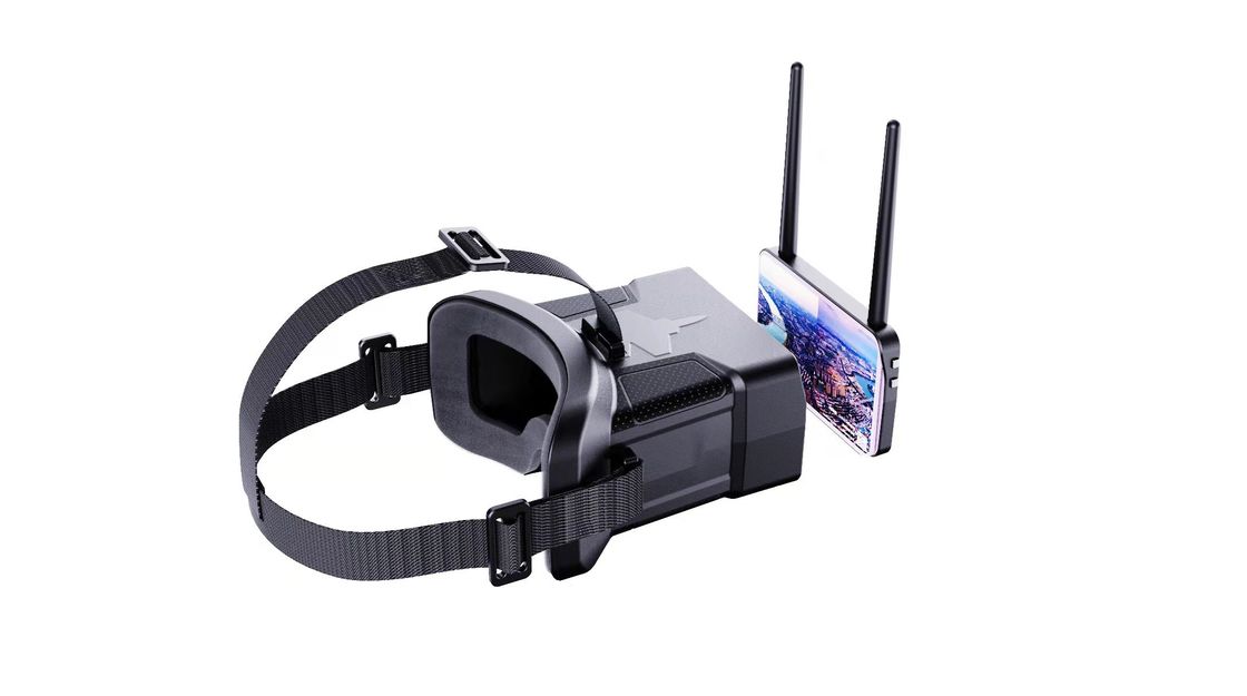 480x272 HD ความละเอียด 0-120 ° FOV FPV แก๊กเกจพร้อมแบตเตอรี่ 600mAh สําหรับหูฟัง Drone