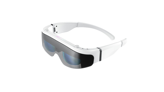 จอแสดงผลแบบติดตั้งบนศีรษะ FOV OLED ขนาดใหญ่ แว่นตาอัจฉริยะ AR 1080P