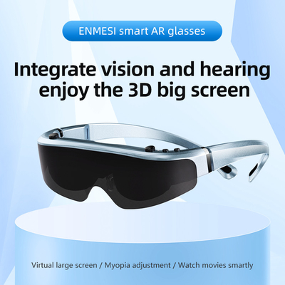 แว่นฉลาด USB-C AR พร้อม 1800 Nits FOV ขนาดใหญ่ 43 ° 1080P 60Hz OLED Head Mounted Display