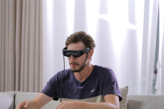 TYPE C 3D Movie 1800 Nits 1920* 1080 VR Smart Glasses สําหรับคอนโซลเกมส์