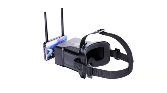 แว่นตา FPV สำหรับโดรนพร้อมหน้าจอ TFT ขนาด 4.3 นิ้ว, FOV 0-120 องศา, 48 ช่อง